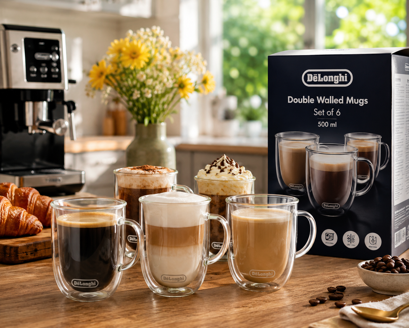 De'Longhi Coffee Mugs (Set of 6) - Image 2