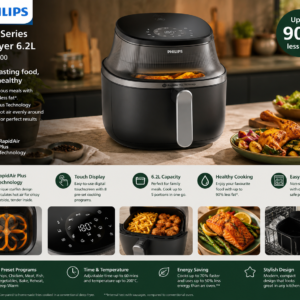 Philips 3000 Series 6.2L Digital Window Airfryer