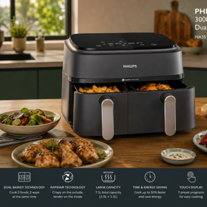 Philips 3000 Series Dual Basket Airfryer